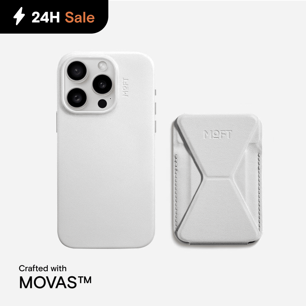 Case, Stand & Wallet Snap Set MOVAS™ for iPhone 14/15 - MagSafe Compatible For Phones MD020+MS007MP 