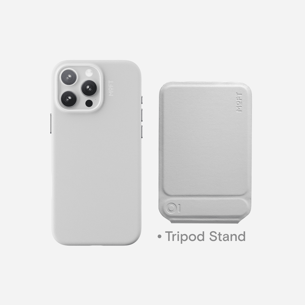 Case, Tripod & Stand/Wallet Set MOVAS™ for iPhone 16 - MagSafe Compatible For Phones MD020+MS027/W iPhone 16 Pro Misty Cove Tripod Stand - Misty Cove