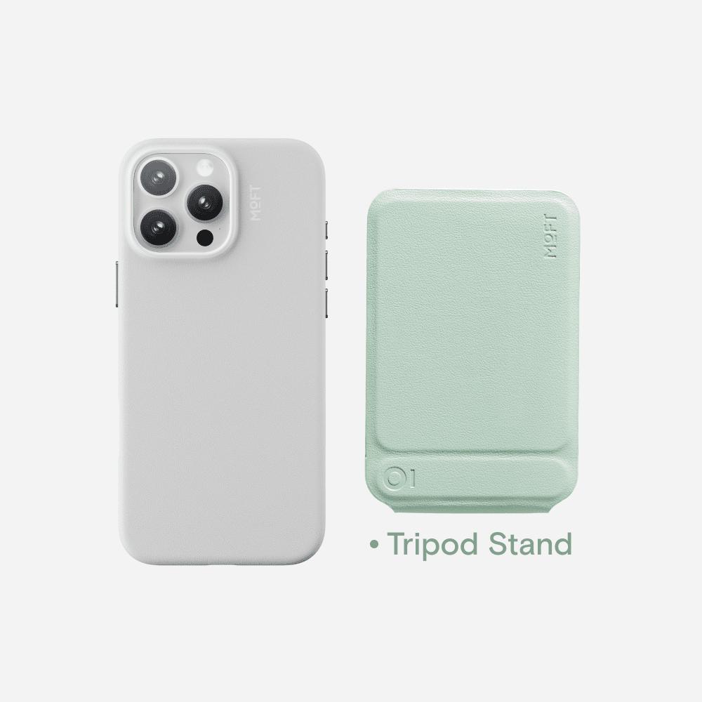 Case, Tripod & Stand/Wallet Set MOVAS™ for iPhone 16 - MagSafe Compatible For Phones MD020+MS027/W iPhone 16 Pro Misty Cove Tripod Stand - Peppermint