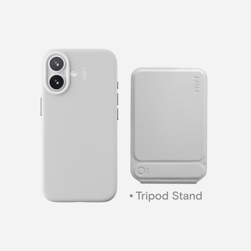 Case, Tripod & Stand/Wallet Set MOVAS™ for iPhone 16 - MagSafe Compatible For Phones MD020+MS027/W iPhone 16 Misty Cove Tripod Stand - Misty Cove