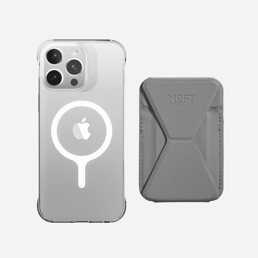 Case, Stand & Wallet Set for iPhone 16 - MagSafe Compatible For Phones MD021+MS007MP iPhone 16 Pro Cool Gray 