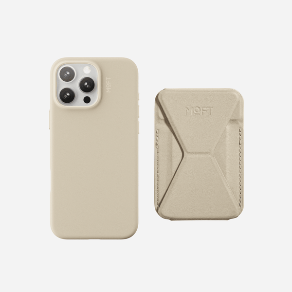 Case, Stand & Wallet MOVAS™ Set for iPhone 16 - MagSafe Compatible For Phones MD020A+MS007MP iPhone 16 Pro Earthen Beige Earthen Beige