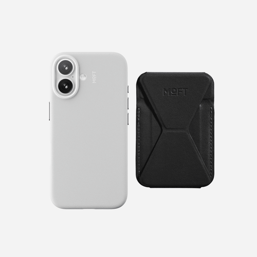 Case, Stand & Wallet MOVAS™ Set for iPhone 16 - MagSafe Compatible For Phones MD020A+MS007MP iPhone 16 Plus Misty Cove Jet Black