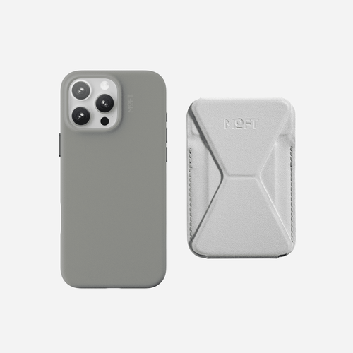 Case, Stand & Wallet MOVAS™ Set for iPhone 16 - MagSafe Compatible For Phones MD020A+MS007MP iPhone 16 Pro Taupe Misty Cove