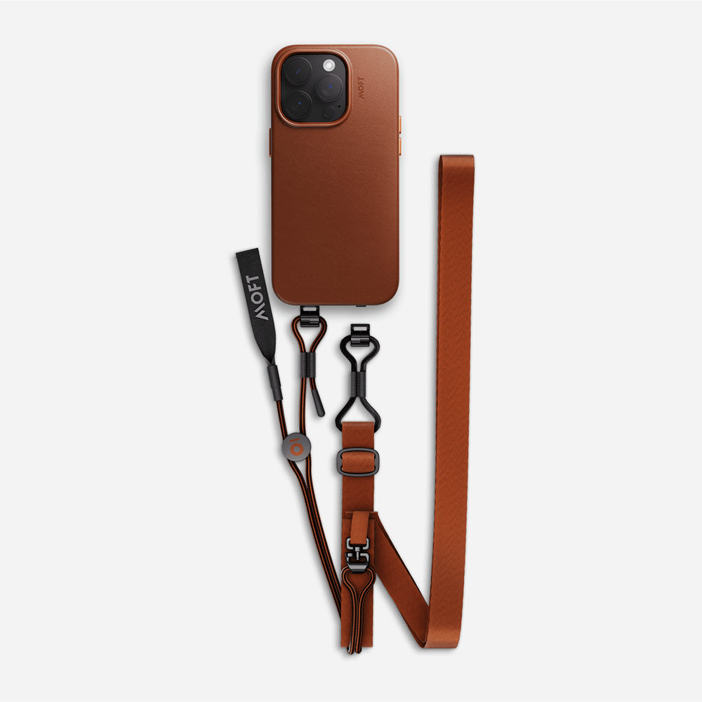 Exclusive Leather Phone Pouch and Strap