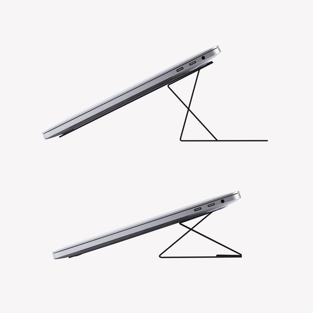 MOFT Laptop Stand for Desk, Adjustable Viewing Angles Slim Portable Laptop  Riser Without Bottom Vents Compatible with MacBook Air, Pro and More